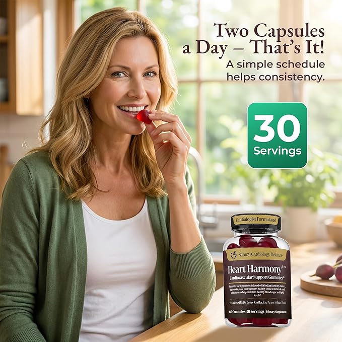 Heart Harmony™ Berberine Supplement Gummies with Ceylon Cinnamon – High Potency berberine with Ceylon cinnamon for Metabolism Blood Sugar Support Healthy Lipid Balance Circulatory Wellness