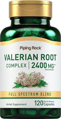 Piping Rock Valerian Root Capsules | 120 Count | Extract Supplement | Herbal Blend | Non-GMO, Gluten Free