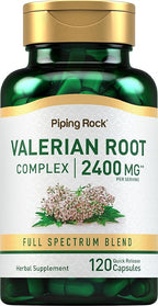 Piping Rock Valerian Root Capsules | 120 Count | Extract Supplement | Herbal Blend | Non-GMO, Gluten Free