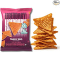 Legendary Foods Tangy BBQ Protein Chips – Popped Tortilla Style – 22g High Protein, 4g Net Carbs, Low Sugar, Gluten Free, Keto Snack Packs – 10 Count – Healthy Crunchy Chips