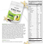 NaturalSlim Metabolic Protein Powder with Collagen, whey protein powder shake, Hydrolyzed Collagen with L-Glutamine for Metabolic Support, Digestion, Skin, Joints & Muscle, Low Carb 17.06 oz Vanilla