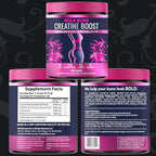 Creatine for Women – Supplement with Collagen & BCAA – Supports Muscle Development, Post-Workout Recovery, Skin Elasticity, Healthy Hair & Nail - (2 Pack x 30 Servings, Unflavored)