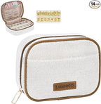 Weekly Travel Pill Organizer 2 Times A Day Pill Case for Purse with Removable AM PM 7 Day Pill Box,Cute Medication Organizer Pill Container for Medicine, Vitamin, Fish Oils,Supplement (Brown, Medium)