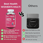 Women’s Multivitamin Gummies, Multivitamin for Women with Biotin, Folic Acid, Vitamins A,C,D,E,Natural Mixed Berry Flavor (180ct)
