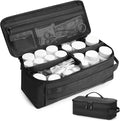 First Aid Bag Empty Pill Box Organizer,Tactical Medical Bag Case,Portable EDC Travel Medicine Pill Bottle Organizer (Black)