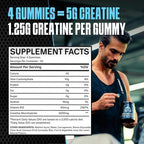 STONEPACK Creatine Gummies – The Only Lab-Verified 5g Creatine Monohydrate | Plus B12 for Energy, Accurate Dosing, Sugar-Free, Vegan, Gluten-Free | 120 Count Blue Raspberry Flavor