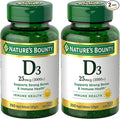 Nature's Bounty Vitamin D3 1000 IU Softgels,Immune Support,Promotes Healthy Bones,1 Softgel per Day,Gluten Free,350 Count (Pack of 2)