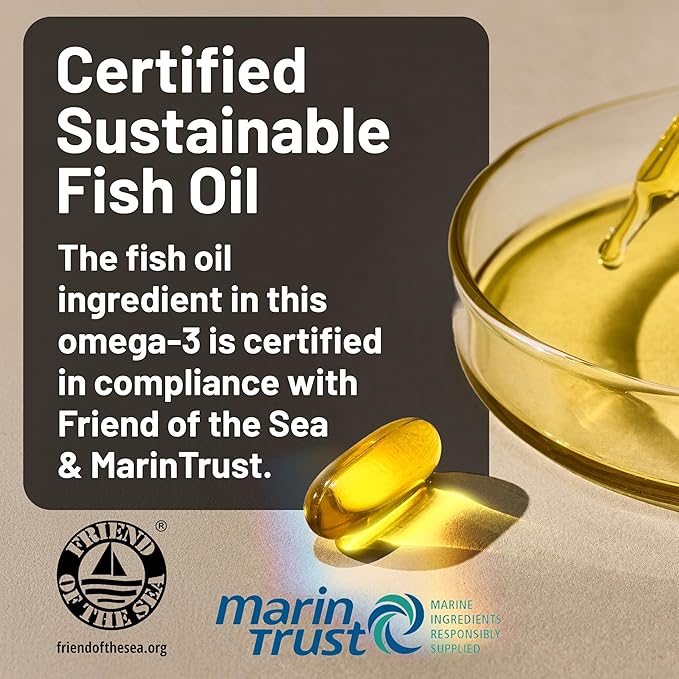 NatureWise Ultra Omega 3 Fish Oil 2200 mg – 1300 mg Omega-3 - Triglyceride Form - Lemon Flavor - Wild-Caught Fish Oil + EPA & DHA - Burpless, Non-GMO - 180 Softgels[3-Month Supply]