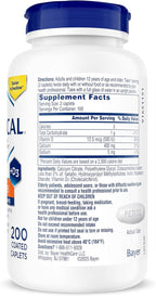 Citracal Petites, 400 mg Calcium Citrate, Easily Absorbed and Highly Soluble with 12.5 mcg (500 IU) Vitamin D3, Smaller and Easier to Swallow Caplets, 200 Count