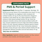PMS & Period Relief - Menstrual Cramp Relief: No More Period Cramps, Mood Swings, or Bloating. PMS Supplement for Happy Hormones and Period Relief. (40 Count)