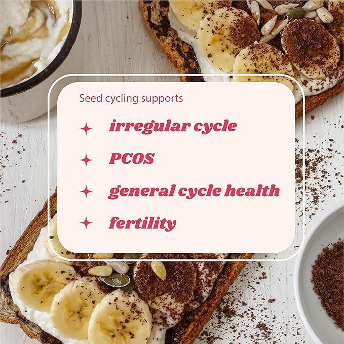 Funk It Wellness Seed Cycling Kit | Organic Seed Cycling for Women | Monthly Supply | Plant-Based Seeds with Pumpkin, Flax, Sesame, and Sunflower for Hormone and Cycle Support | Pre-Ground | 2 Blends