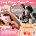Toddler 2-4 & Kids 4+ Para Clean Gut Health Gummies w/Black Walnut, Wormwood, Clove, Pumpkin Seeds, Vitamin C, D3, Zinc, Digestive Supplement for Natural Gut Cleanse, Kids Immune Support (60cts)