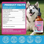 Collagen for Dogs Joint Health, Grass-fed Dog Collagen Drops with Omega 3, Vitamin C for Skin & Coat, Dog Hip and Joint Supplement with Glucosamine, Chondroitin, Hyaluronic Acid-Bone, Immune-2 Fl