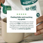 Supergut GLP1 Daily Support - High Fiber GLP-1 Supplement Powder for Women & Men - Sugar-Free Drink Mix for Gut Health (20 Servings)