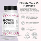 Flower Power Divine Feminine Wellness Blend Capsules – Daily Herbal & Probiotic Supplement for Women’s Balance & Wellness – 30 Count