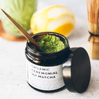 Erbology 100% Organic Ceremonial Grade Matcha 1.4 oz - Tencha Stone-Ground - Straight from Farm in Kyoto, Japan - Energizing and Stress-Reducing - Non-GMO - Recyclable Glass Jar