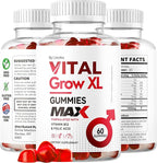 Vital Grow XL Male Gummies - Men's Performance Gummies 1050MG Vital GrowXL Blend, Vital Growth Gummy Advanced Formula, 60 Gummies for 1 Month