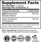 Feelgood Company NAD+ Supplement - Anti-Aging & Cellular Energy Support - Supports Energy, Cognitive Function & Cellular Health - 60 Capsules - NAD+ Precursor
