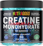 NSF Certified Creatine Gummy - Creatine Monohydrate Gummies for Men & Women-5g of Creatine Monohydrate per Serving - Sugar Free,Vegan, Blueberry Electrolyte Chews, 135 Count