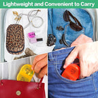 Serfeymi Weekly Travel Pill Organizer 2 Times A Day AM PM Upgraded Rainbow Pill Box 7 Day with Portable Zipper Canvas Pill Case, Medicine Organizer for Pills, Vitamins, Fish Oils - Brown 01