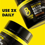 The Beard Club Biotin Beard Balm for Men - Beard Growth Shea Butter with Castor & Coconut Oil - Moisturizing, Hydrating and Softening Cream - Amber Cedar Scent - 4 oz