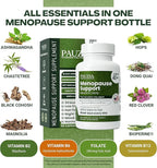 PAUZIA Menopause Supplements for Women 40+ | Natural Menopause Relief with Black Cohosh, Ashwagandha, Vitex | Hot Flash & Mood Support | Hormone-Free | Made in USA (60 Vegan Capsules)
