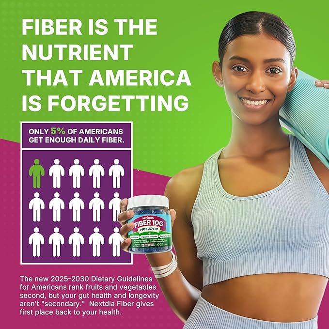 Fiber Gummies for Adults, Sugar Free 10g Prebiotic Fiber Supplement with Digestive Enzymes, Probiotics & 100mg Betaine for Digestive & Gut Health and Regulate Bowel Movement, Vegan, Gelatin Free,120ct