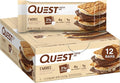 Quest Nutrition S'Mores Protein Bars, 21g Protein, 1g Sugar, 4g Net Carb, Gluten Free, Keto Friendly, 12 Count