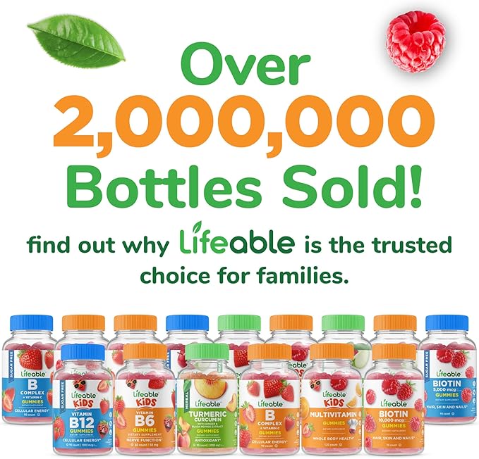 Lifeable Vitamin C Gummies for Adults | 750mg | Great Tasting Orange Flavor VIT C | Vegan Non GMO Vitamin C Chewable | for Immune Support | 90 Gummies