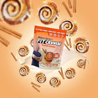 Fit Crunch Tri-Blend Whey Protein, Keto Friendly, Low Calories, High Protein, Gluten Free, Soy Free (18 Servings, Cinnamon Twist)