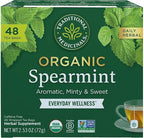 Traditional Medicinals Tea, Organic Spearmint, Supports Everyday Wellness, Healthy & Refreshing - 48 Tea Bags