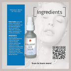 Reviva Labs Hyaluronic Acid Serum for Face and Neck - Moisturizing, Nourishing, and Hydrating Serum Acido Hialuronico - Face Serum for Women, 1 Fl Oz