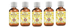 Deve Herbes Pure Marula Oil (Sclerocarya birrea) Cold Pressed (Pack of Five) 100ml X 5 (16.9 oz)
