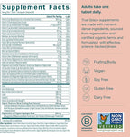True Grace One Daily Women’s Multivitamin Fermented Minerals, Organic Adaptogens & Mushrooms Whole Body Balance, Immune, Energy, Beauty Support - Non-GMO, Gluten Free, Soy Free - 90 Vegan Tablets