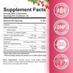 Vitamin B12 Gummies - 5000 mcg Methylcobalamin with Iron, Vitamin C, D3 & Folate, Energy Support and Metabolism, Immune, B-12 Complex Chewable Supplement for Men & Women,Strawberry Flavor