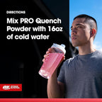 Optimum Nutrition Pro Quench, 10g Clear Protein, 10g Collagen peptides & Electrolyte Powder Drink Mix, Strawberry, 20 Servings, 520 Grams (Packaging May Vary)