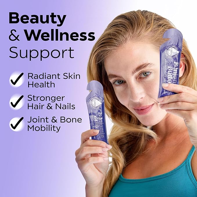 12,000mg Marine Collagen Liquid Shots| Hydrolyzed Marine Collagen Peptides w/Hyaluronic Acid & Vitamin C for Skin, Hair & Joints | Berry Black Currant Flavor, 14 Servings 30ml