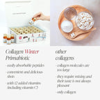 PRIMABIOTIC Liquid Collagen Winter Edition - High Collagen Content [10,000 Mg] Per Serving - Hydrolyzed Collagen and 12 Vitamins - Gluten Free- 450 Ml - Pack of 30 Bottles x 30 Ml
