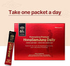 KWANGDONG Premium Korean Red Ginseng Extract - 6-Year Grown, High Ginsenoside Concentration for Immune Support, Fatigue Relief, and Energy Boost - 30 Convenient Daily Packs