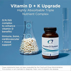 Designs for Health Vitamin D Supreme - Vitamin D 5000 IU with 2000mcg Vitamin K as MK4 for Bone Health, Heart Health, Mood & Immune Support - Vitamin D3 Enhanced with GG Supplement (30 Capsules)