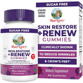 MaryRuth's Skin Restore + Renew Gummies With Hyaluronic Acid | Skin Hydration | Clinically Shown in Women to Reduce Fine Wrinkles & Improve Skin Firmness | Vegan Collagen Production | 60 Gummies