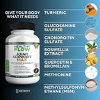Healthy Flow Joint Support Max, 1500mg Glucosamine, 60 Capsules, Maximum Strength Joint Support Supplement (2)