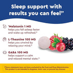 Nature Made Wellblends Back To Sleep, Lower Dose Melatonin 1 mg, L theanine 100 mg and GABA 100mg, Sleep Supplement, 40 Fast Dissolve Tablets