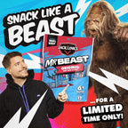 Jack Link’s x MrBeast Beef Sticks, Original Mini Beef Sticks, As Seen on Beast Games, 5g Protein, Made with 100% Real Beef, Pantry-Ready Snacks, 12 Count
