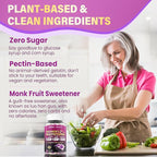 Multivitamin for Women 50 Plus Gummies, Vegan Omega 3, Methylfolate, Calcium, D3 K2, CoQ10, Daily Vitamin A C E, Methylated B12, Biotin, B Complex, Zinc - Bone, Energy, Longevity - Sugar Free, 60Count