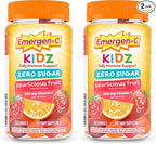 Emergen-C Zero Sugar Immune Support Kidz Gummies, 36 Count (Pack of 2)