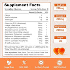 High Absorption CoQ10 Gummies 250 mg, Plus Omega-3, Magnesium, Vitamin B12 for Cellular Energy, Brain & Antioxidant, 5X Better Absorption Coenzyme Q10 Supplement - 60 Cts