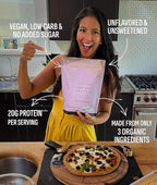 Truvani Pea Protein Powder | Unflavored | 20g Organic Vegan Plant Based Protein | 20 Servings | Keto | Gluten & Dairy Free | Low Carb | No Added Sugar