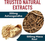 Myo-Inositol & D-Chiro Inositol 40:1 Ratio 2,000 mg - PCOS Supplements with Maca Root & Ashwagandha - Ovarian Health Support Vitamins - Hormone & Fertility Supplements for Women - 120 Vegan Caps
