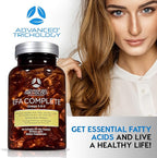 EFA Complete with Optimal Omega 3 6 9 Levels of Potency Flax Oil, Fish Oil, Borage Oil, and Evening Primrose Oil 800mgs (90count) 3rd Party Tested - High in GLA and 369 Omegas (Pack of 2)